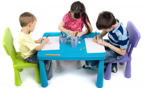 Picture of kids at a table